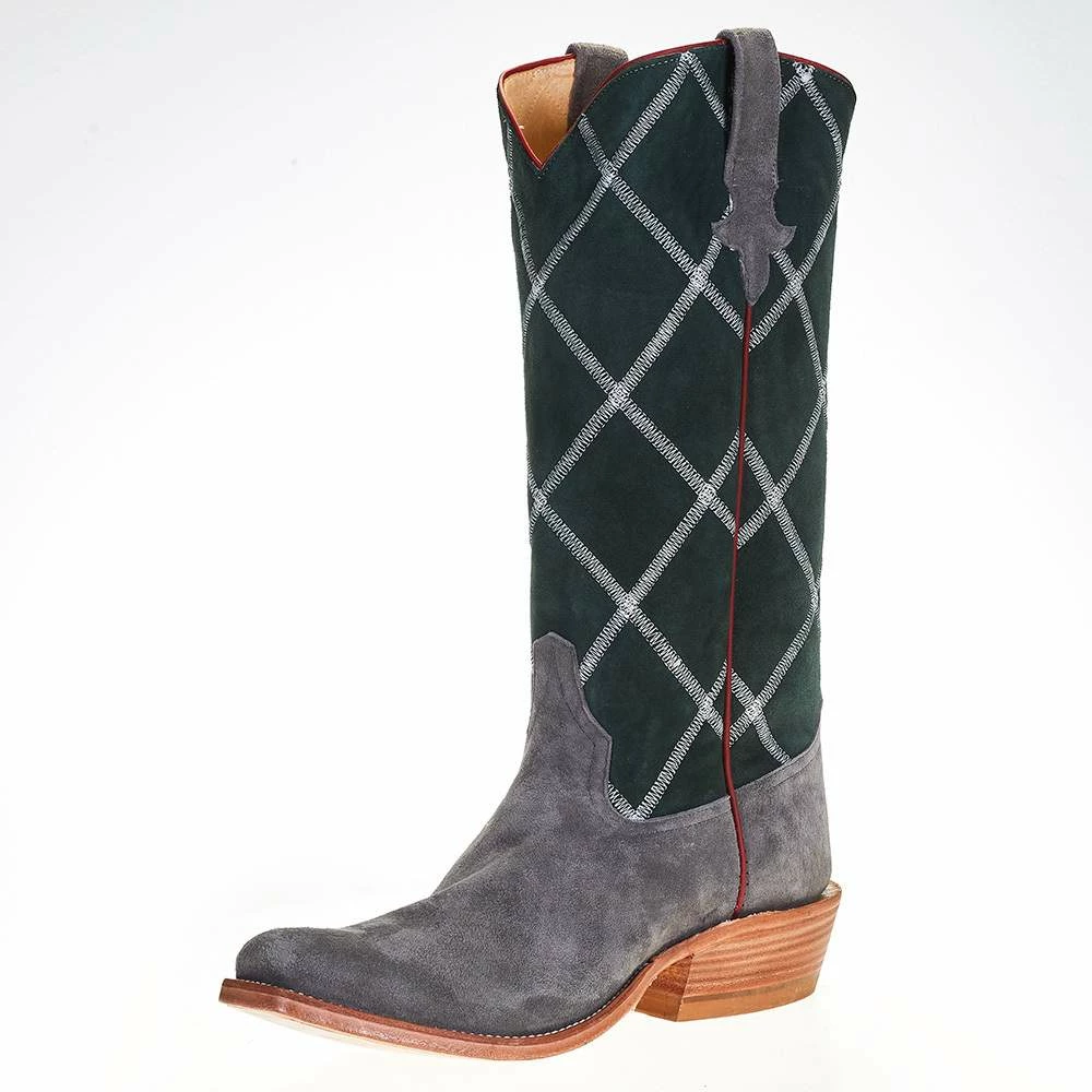 Rios Of Mercedes Men's Smoked Bacon Roughout 15in. Green Velvet Suede Top Cutter Toe Boots 8 Rios Of Mercedes Men's Smoked Bacon Roughout 15in. Green Velvet Suede Top Cutter Toe Boots - Image 6