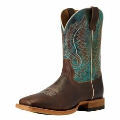 Ariat Men`s Cow Camp Better Brown 11in. Cool Blue Top Square Toe Cowboy Boots -Justin Boots Store 146655 default l b67c86bb 60f7 4c65 ba02 ebf144ce69c8