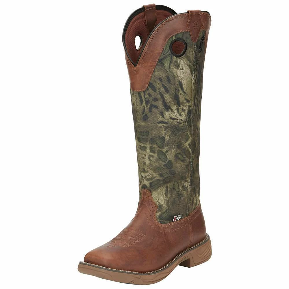 Justin Boots Men's Stampede Rush Strike Russet Woodlands Camo Snake Boot 3 Justin Boots Men's Stampede Rush Strike Russet Woodlands Camo Snake Boot