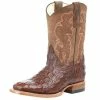Horsepower Boots Kid's Chocolate Nile Print Cowboy Boots -Justin Boots Store 148895 default l