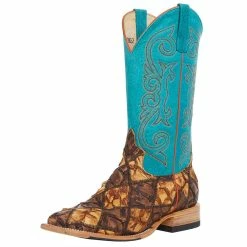 Horsepower Boots Men`s Top Hand Cigar Matte Bass Patchwork 13` Turquoise Top Boot -Justin Boots Store 149949 default l da6c21d4 8c5e 42ca 984a 38062d89464c