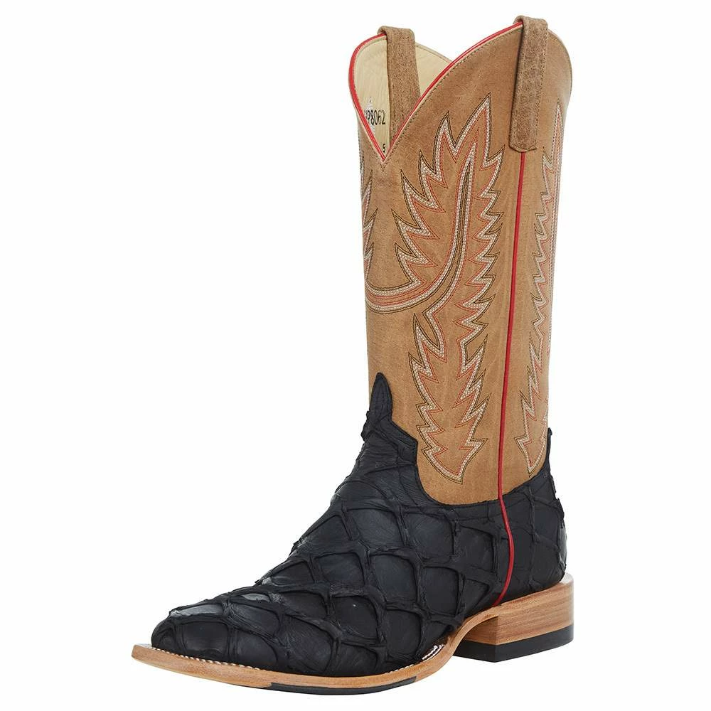 Horsepower Boots Men's Top Hand Black Matte Big Bass 13in. Tan Sinsation Top Boot 3 Horsepower Boots Men's Top Hand Black Matte Big Bass 13in. Tan Sinsation Top Boot