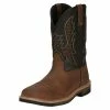 Justin Boots Men`s Stampede Bolt Pecan Water Buffalo 11` Black Water Buffalo Soft Toe 1 Justin Boots Men`s Stampede Bolt Pecan Water Buffalo 11` Black Water Buffalo Soft Toe -Justin Boots Store 152544 default l
