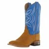 Justin Boots Women's Hayes Tan 11` Blue Square Toe Boot -Justin Boots Store 152736 default l