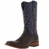Tanner Mark Boots Men's Matte Brown Caiman Belly 12in Volcano Blue Top Sq Toe Boot 1 Tanner Mark Boots Men's Matte Brown Caiman Belly 12in Volcano Blue Top Sq Toe Boot -Justin Boots Store 154831 default l