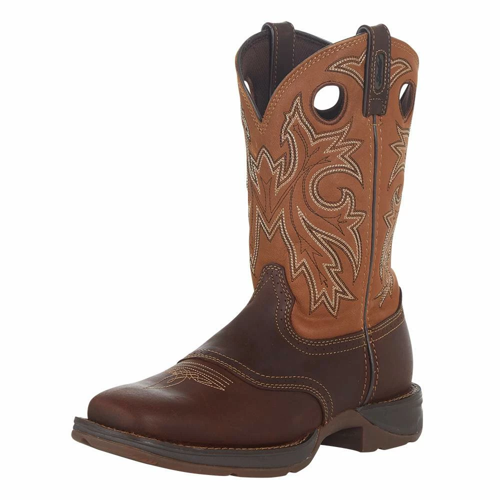 Durango Boots Men`s Rebel Brown 11` Tan Saddle Top Soft Toe 3 Durango Boots Men`s Rebel Brown 11` Tan Saddle Top Soft Toe