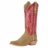 R Watson Boots R Womens Sand Roughout 13in Red Top Boot 2 R Watson Boots R Womens Sand Roughout 13in Red Top Boot -Justin Boots Store 155595 default l