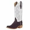 R Watson Boots R Womens Plum Roughout 13in White Top Boot 1 R Watson Boots R Womens Plum Roughout 13in White Top Boot -Justin Boots Store 155596 default l
