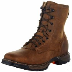 Durango Boots Men's Maverick XP Brown Square Toe Waterproof Lacer Work Boot