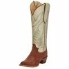 Justin Boots Women's Brown Clara Vintage 15in. Dusty White Top Boot 1 Justin Boots Women's Brown Clara Vintage 15in. Dusty White Top Boot -Justin Boots Store 158526 default l