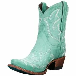 Lane Boots Women's Saratoga Taos Turquoise Snip Toe Bootie