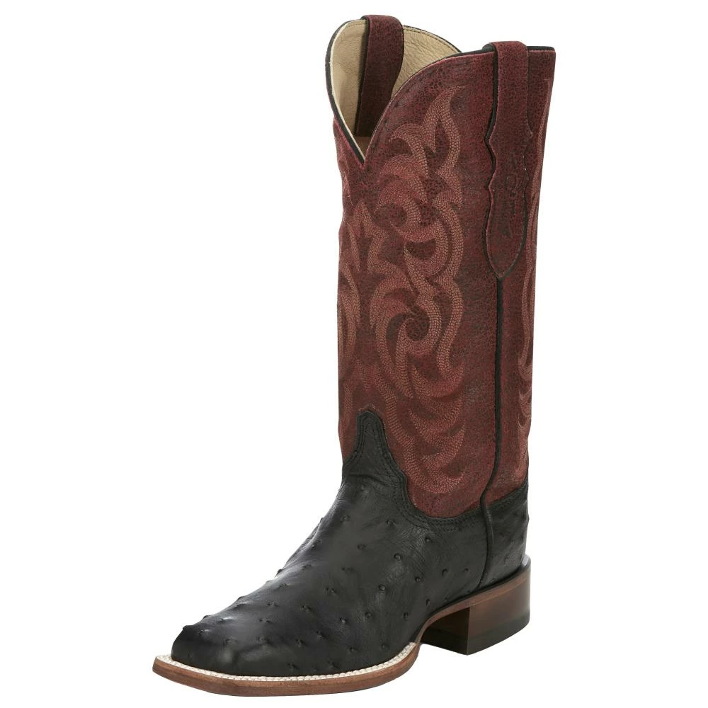 Justin Boots Women`s AQHA Cowgal Black Full Quill Ostrich 13 In Boot 3 Justin Boots Women`s AQHA Cowgal Black Full Quill Ostrich 13 In Boot