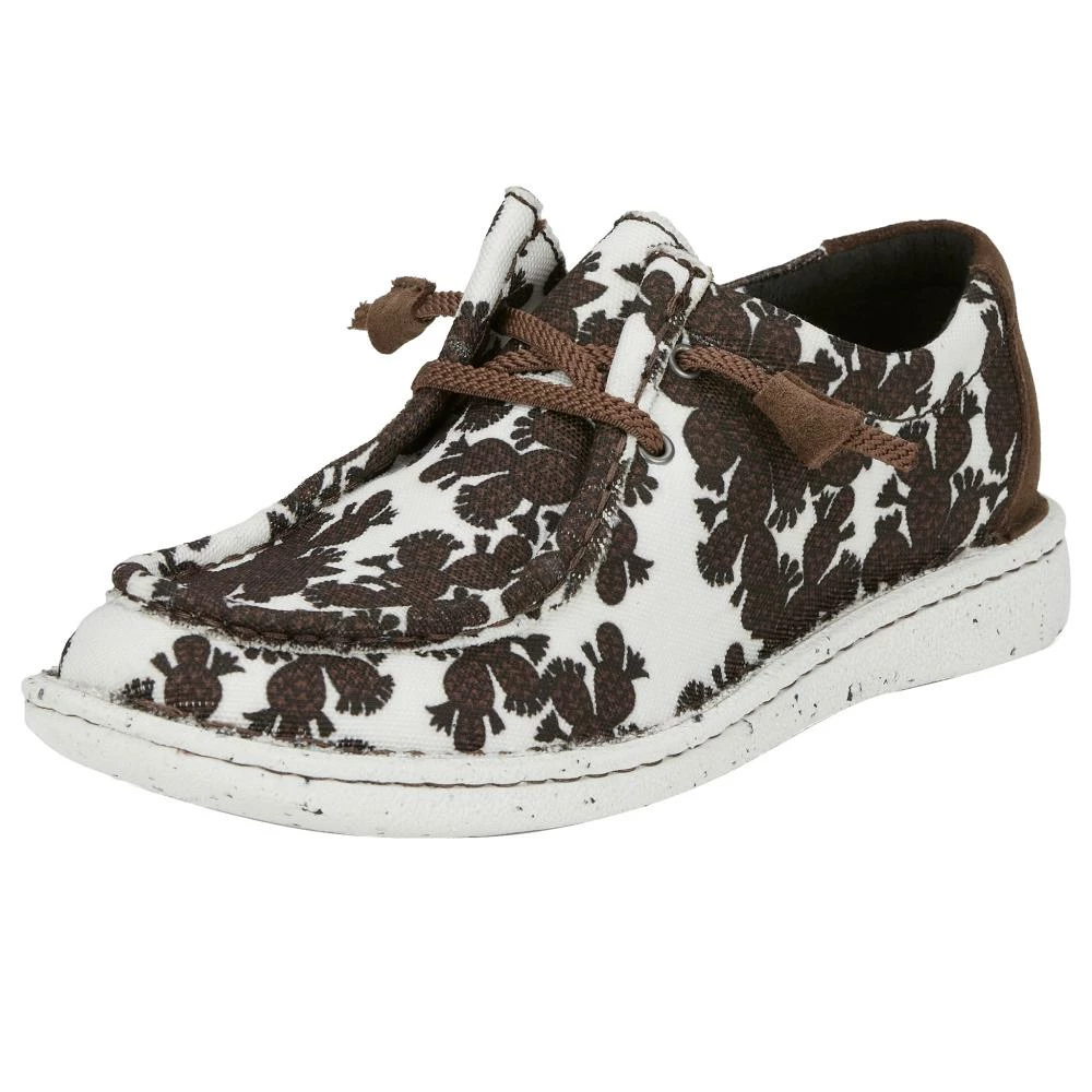 Justin Boots Women's Hazer Chocolate Cacti Casual 3 Justin Boots Women's Hazer Chocolate Cacti Casual