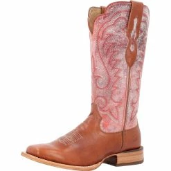 Durango Boots Women's Arena Pro Western Tawny Vamp 13 In English Rose Top Boot
