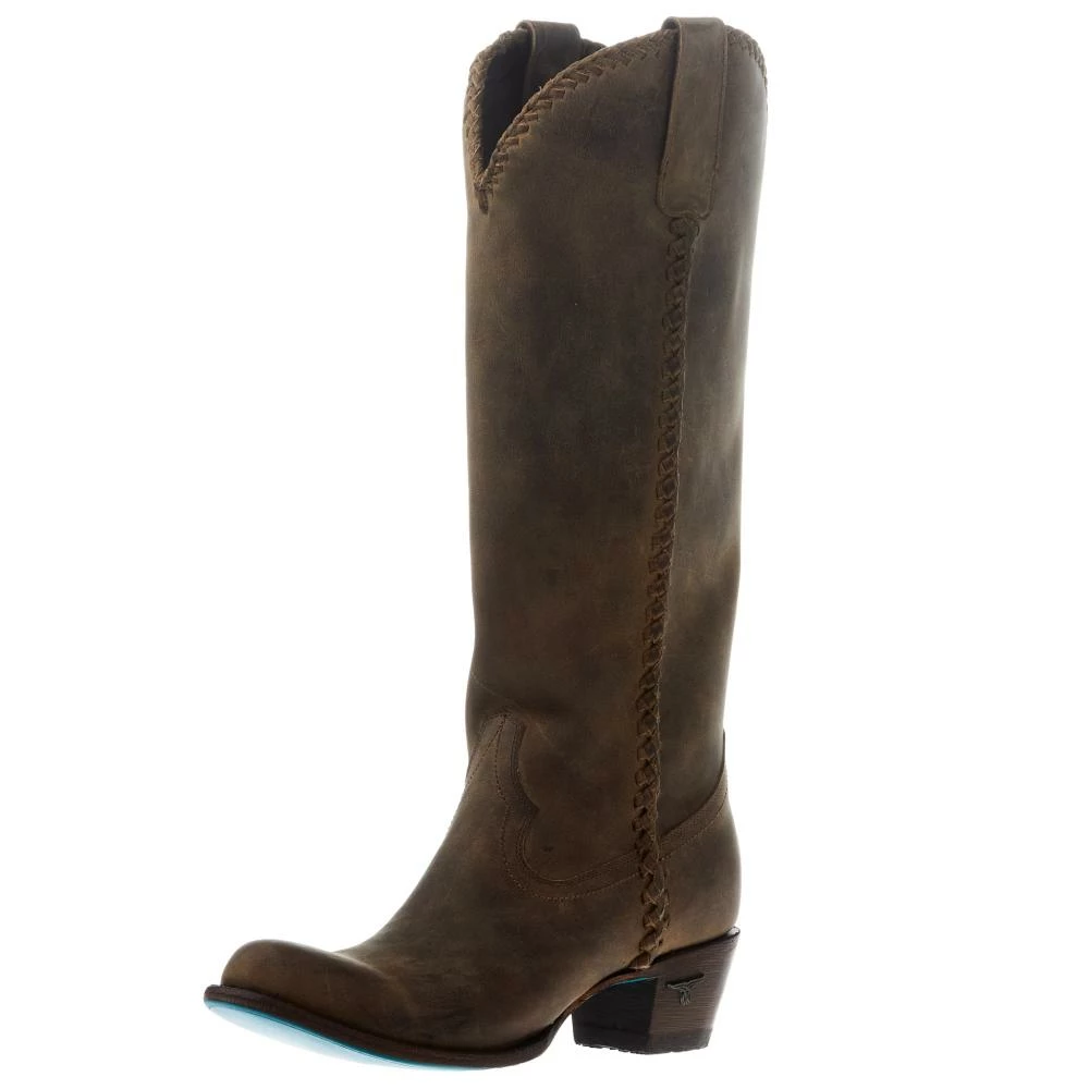 Lane Boots Women's Brown Plain Jane 16 In Top Cowgirl Boot 3 Lane Boots Women's Brown Plain Jane 16 In Top Cowgirl Boot