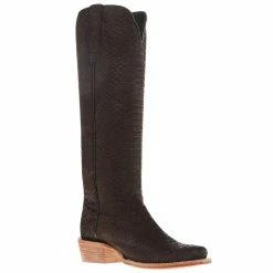 R Watson Boots Women's Chocolate Nubuck Python 17 In Top Cowgirl Boot