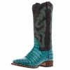Tanner Mark Boots Womens Caiman Belly Print 13 In Turquoise/Tobacco Top Cowgirl Boot 2 Tanner Mark Boots Womens Caiman Belly Print 13 In Turquoise/Tobacco Top Cowgirl Boot -Justin Boots Store 165410 default l