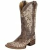 Corral Women's Brown Crater Bone Embroidery Cowgirl Boots -Justin Boots Store 22790 default l