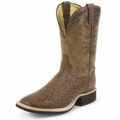 Tony Lama Men's Antique Dark Brown Vintage Smooth Ostrich Cowboy Boots