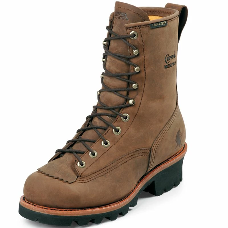 Chippewa Footwear Men's Waterproof Lace To Toe Logger Work Boots 3 Chippewa Footwear Men's Waterproof Lace To Toe Logger Work Boots