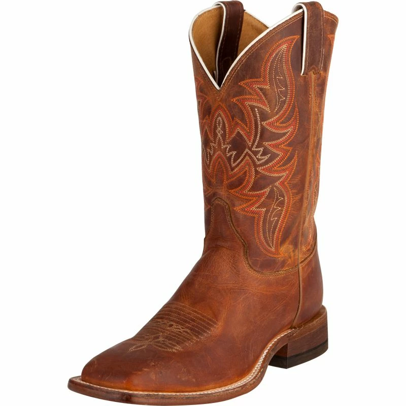 Justin Boots Men's Bent Rail Distressed Cognac Cowboy Boots 3 Justin Boots Men's Bent Rail Distressed Cognac Cowboy Boots