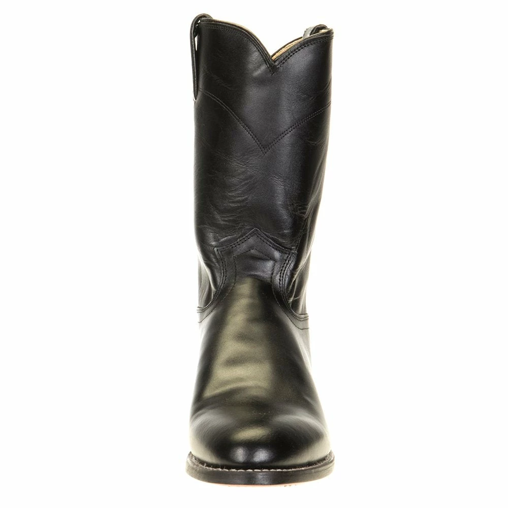 Justin Boots Men's Classic Black Kipskin Roper Cowboy Boots 4 Justin Boots Men's Classic Black Kipskin Roper Cowboy Boots - Image 2