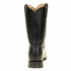 Justin Boots Men's Classic Black Kipskin Roper Cowboy Boots 10 Justin Boots Men's Classic Black Kipskin Roper Cowboy Boots -Justin Boots Store 3133 3