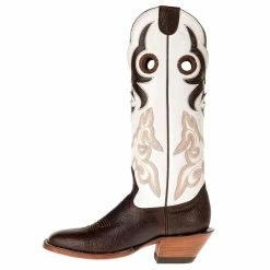 Hondo Enterprises Inc Mens Hondo Spanish Shoulder Chocolate Cowhide Cowboy Boots -Justin Boots Store 3204 2