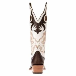 Hondo Enterprises Inc Mens Hondo Spanish Shoulder Chocolate Cowhide Cowboy Boots -Justin Boots Store 3204 3