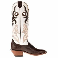 Hondo Enterprises Inc Mens Hondo Spanish Shoulder Chocolate Cowhide Cowboy Boots -Justin Boots Store 3204 4