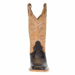 Hondo Enterprises Inc Men's Hondo Chocolate Spanish Shoulder 13in. Tan Oryx Carter Top Boots -Justin Boots Store 3211 11