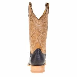 Hondo Enterprises Inc Men's Hondo Chocolate Spanish Shoulder 13in. Tan Oryx Carter Top Boots -Justin Boots Store 3211 31