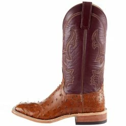Anderson Bean Men'sAnderson Bean Peanut Full Quill Ostrich 13in. Burgundy Glove Top Boots 10 Anderson Bean Men'sAnderson Bean Peanut Full Quill Ostrich 13in. Burgundy Glove Top Boots -Justin Boots Store 332396 3