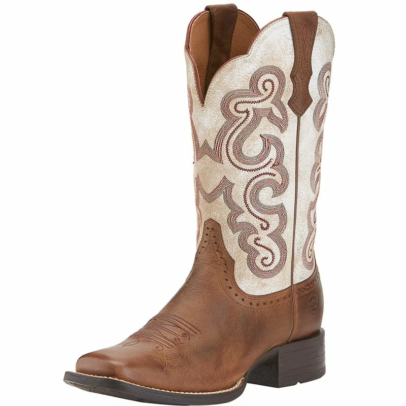 Ariat Women's Quickdraw Sandstorm Cowgirl Boots 3 Ariat Women's Quickdraw Sandstorm Cowgirl Boots