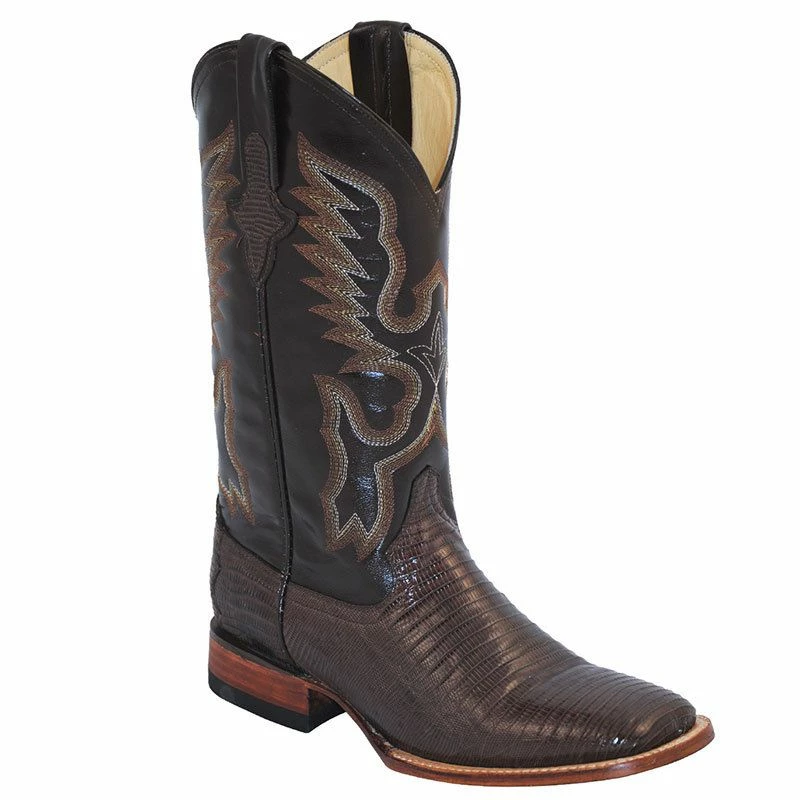 Ferrini Men's Chocolate Teju Lizard Cowboy Boots 4 Ferrini Men's Chocolate Teju Lizard Cowboy Boots - Image 2
