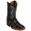 Kid's Ferrini Black Gator Print Patchwork Cowboy Boots -Justin Boots Store 34598 default l