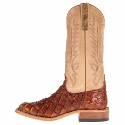 Anderson Bean Men's Anderson Bean Cognac Bass Cowboy Boots 9 Anderson Bean Men's Anderson Bean Cognac Bass Cowboy Boots -Justin Boots Store 4126M 2