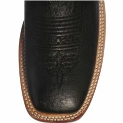 Alternative view of Justin Boots Men's Justin AQHA Remuda Series Black Smooth Ostrich Cowboy Boots