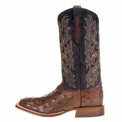Tony Lama Men's Tony Lama Royston Kango Full Quill Ostrich 13in. Classic Black Top Cowboy Boots 9 Tony Lama Men's Tony Lama Royston Kango Full Quill Ostrich 13in. Classic Black Top Cowboy Boots -Justin Boots Store 6041 2