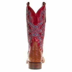Men's Tony Lama Royston Brandy Full Quill Ostrich 13in. Red Top Cowboy Boots 10 Men's Tony Lama Royston Brandy Full Quill Ostrich 13in. Red Top Cowboy Boots -Justin Boots Store 6042 3