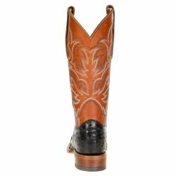 Justin Boots Men's Pascoe Black Full Quill Ostrich 13in. Rebel Suntan Top Cowboy Boots 10 Justin Boots Men's Pascoe Black Full Quill Ostrich 13in. Rebel Suntan Top Cowboy Boots -Justin Boots Store 8097 3