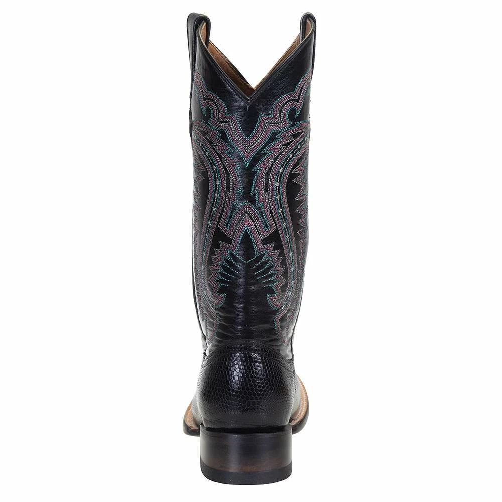 Ferrini Women's Black Teju Lizard Cowgirl Boots 6 Ferrini Women's Black Teju Lizard Cowgirl Boots - Image 4