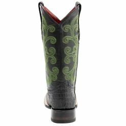 Ferrini Women's Black Caiman Print Cowgirl Boots -Justin Boots Store 90393 04 3