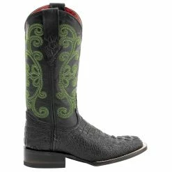 Ferrini Women's Black Caiman Print Cowgirl Boots -Justin Boots Store 90393 04 4