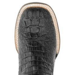 Ferrini Women's Black Caiman Print Cowgirl Boots -Justin Boots Store 90393 04 5