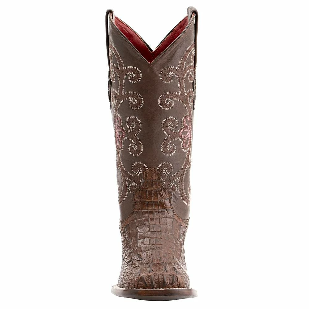 Ferrini Women's Sport Rust Caiman Print Cowgirl Boots 4 Ferrini Women's Sport Rust Caiman Print Cowgirl Boots - Image 2