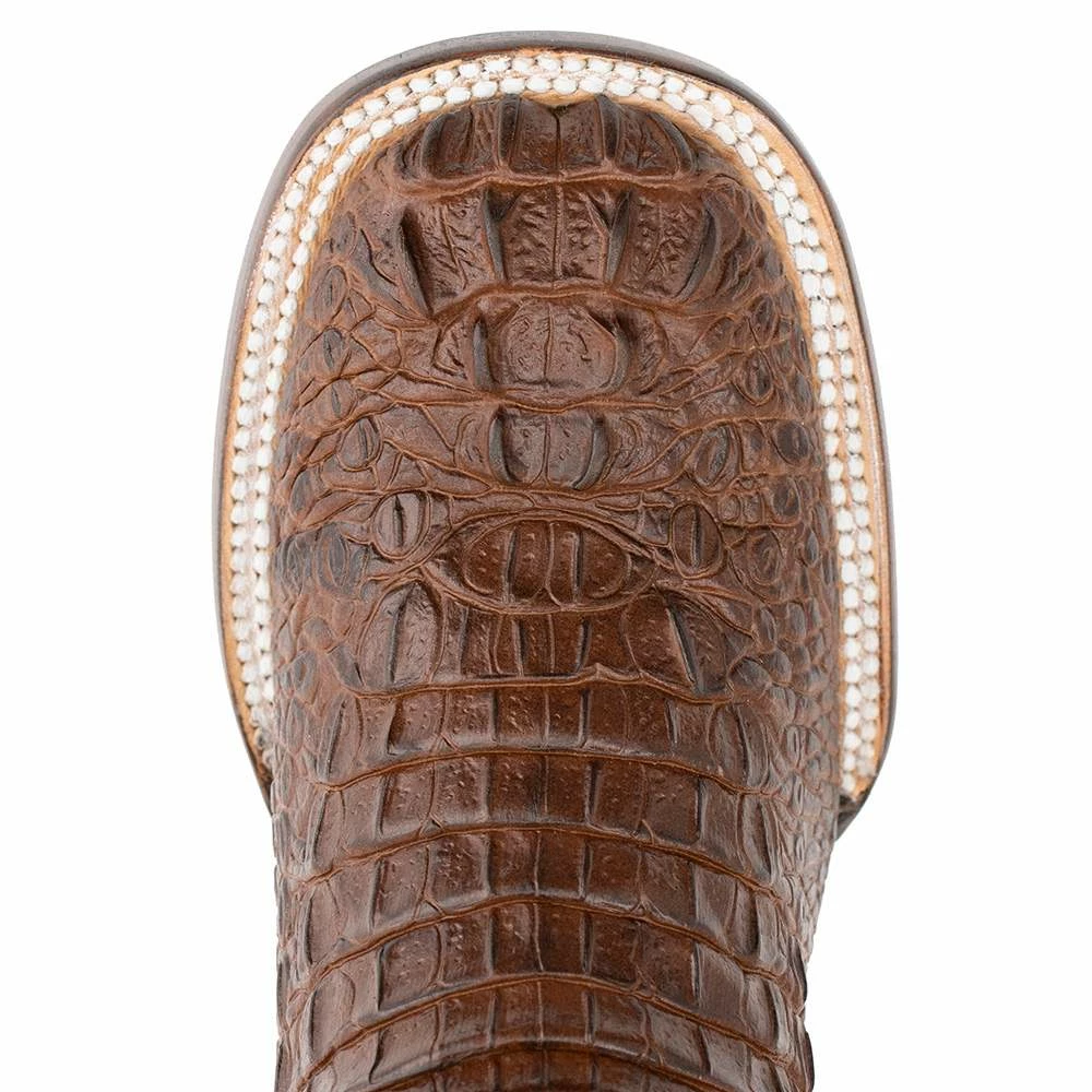 Ferrini Women's Sport Rust Caiman Print Cowgirl Boots 6 Ferrini Women's Sport Rust Caiman Print Cowgirl Boots - Image 4
