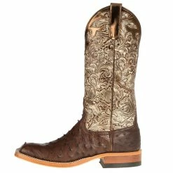Anderson Bean Women's Kango Tobacco Full Quill Ostrich Boots 9 Anderson Bean Women's Kango Tobacco Full Quill Ostrich Boots -Justin Boots Store 9049A 2