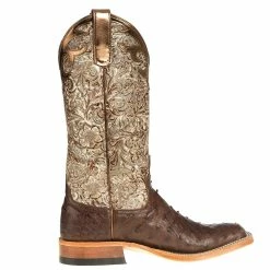 Anderson Bean Women's Kango Tobacco Full Quill Ostrich Boots 11 Anderson Bean Women's Kango Tobacco Full Quill Ostrich Boots -Justin Boots Store 9049A 4