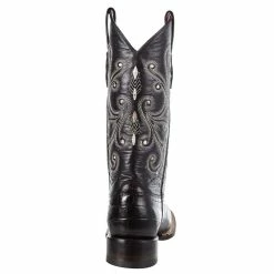 Ferrini Women's Black Gator Belly Print Cowgirl Boots 10 Ferrini Women's Black Gator Belly Print Cowgirl Boots -Justin Boots Store 90793 04 4